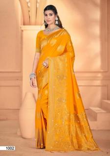 Bunawat Shubhshree Vol-3 Party Wear Exclusive Designer Silk Sarees Collection in Surat