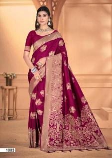 Bunawat Shubhshree Vol-3 Party Wear Exclusive Designer Silk Sarees Collection in Surat