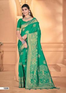 Bunawat Shubhshree Vol-3 Party Wear Exclusive Designer Silk Sarees Collection in Surat