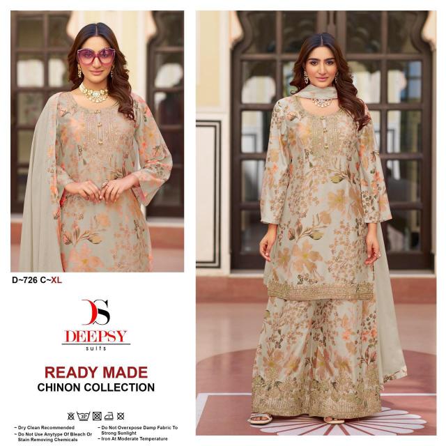 Deepsy 726 ABCD Catalog pakistani tilla work suits wholesale market