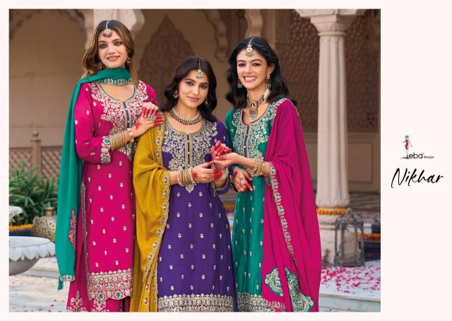 Eba Nikhar Vol 01 Kurti Plazzo With Duppata Manufacture Wholesaller in Surat