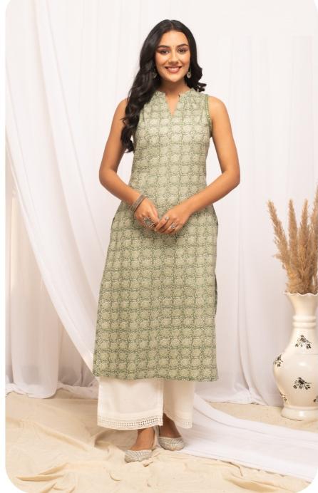 Far 0100 Cotton Regular Wear Printed Kurti wholesale manufacturers in Surat
