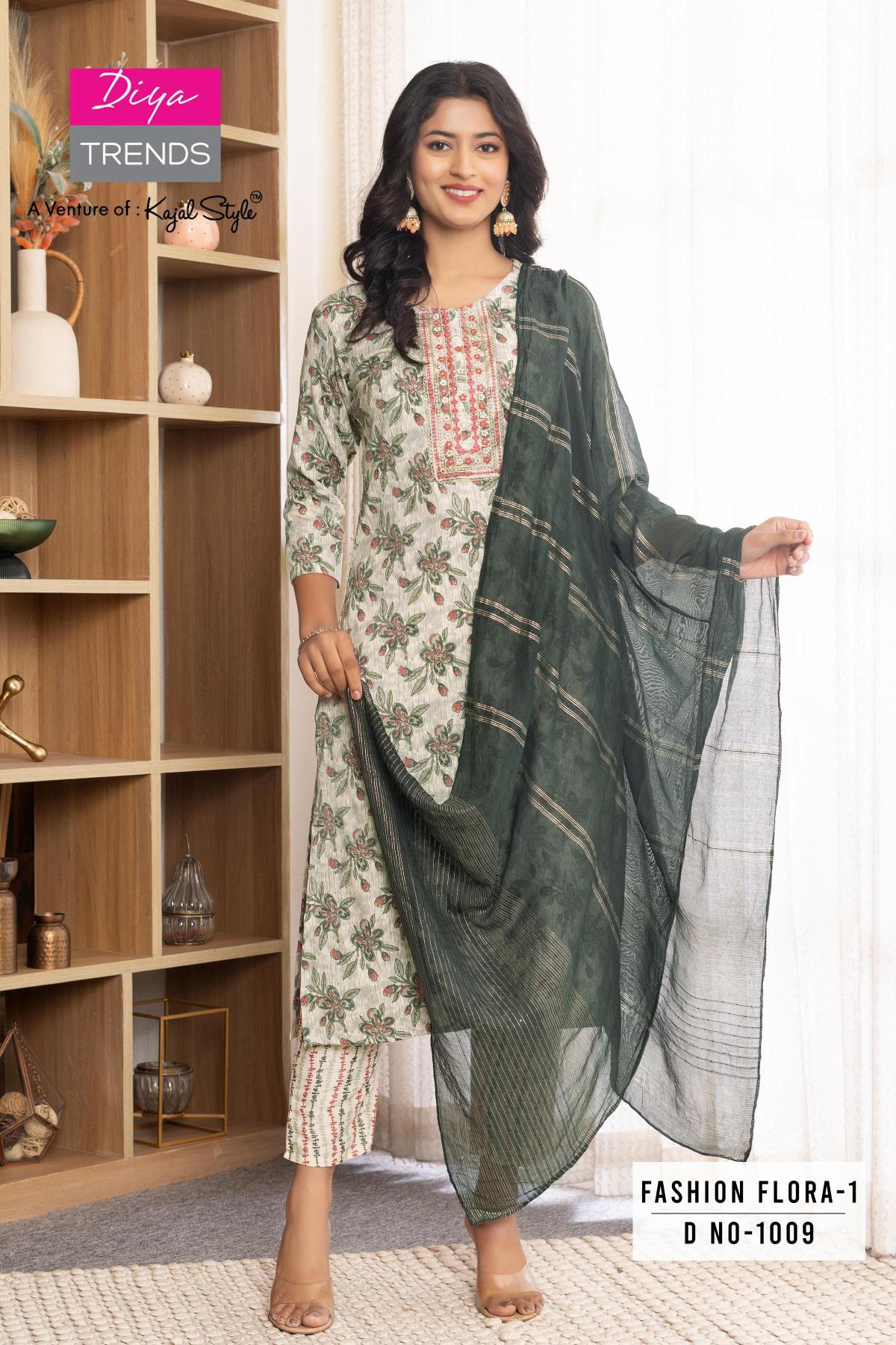 Fashion Flora Vol 1 By Diya Trends Capsule Printed Kurti Bottom With Dupatta wholesale manufacturers in Surat