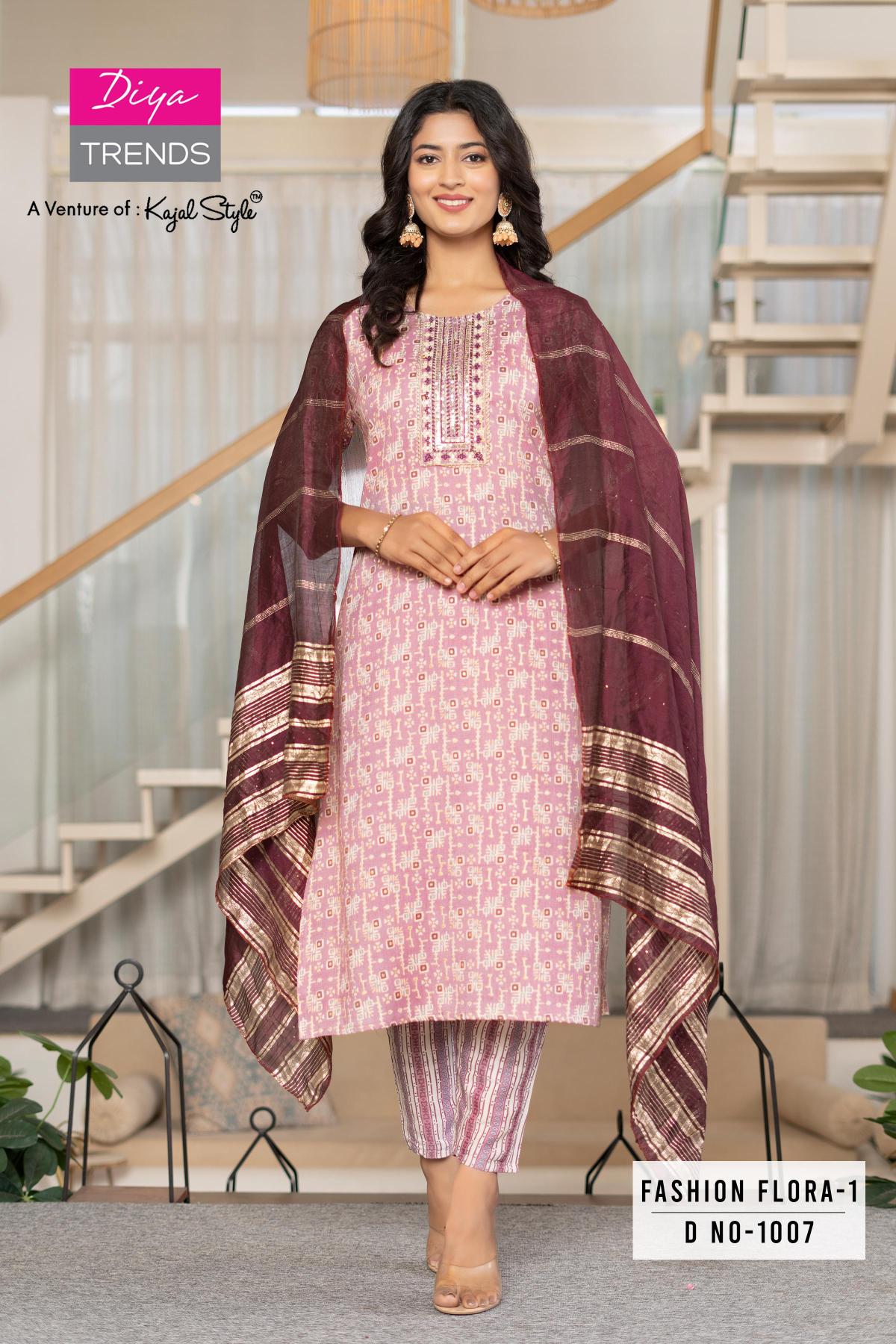 Fashion Flora Vol 1 By Diya Trends Capsule Printed Kurti Bottom With Dupatta wholesale manufacturers in Surat