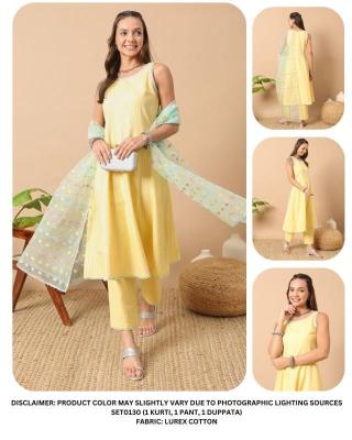 Felocity Set 0130 Catalog Lurex Cotton Casual Wear kurtis wholesale catalogue surat