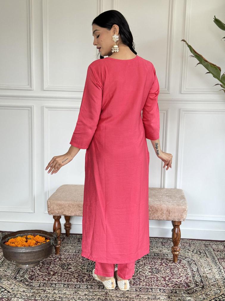 Felocity Wf 110 Catalog Pink Chanderi wholesale kurti manufacturers in jaipur