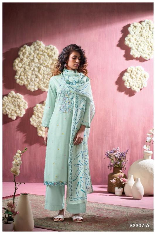 Ganga Cristal Cotton Printed Embroidered Salwar Suit Collection with wholesale price in Surat