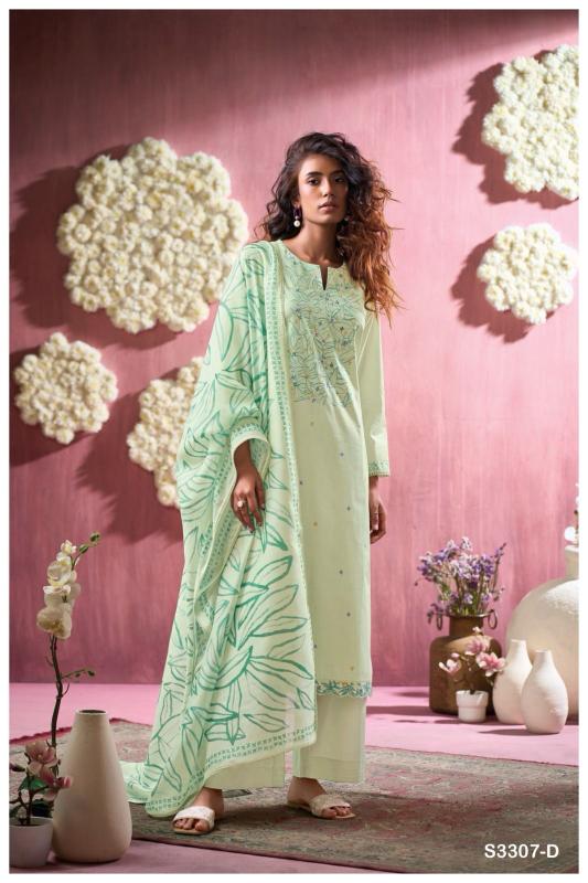 Ganga Cristal Cotton Printed Embroidered Salwar Suit Collection with wholesale price in Surat