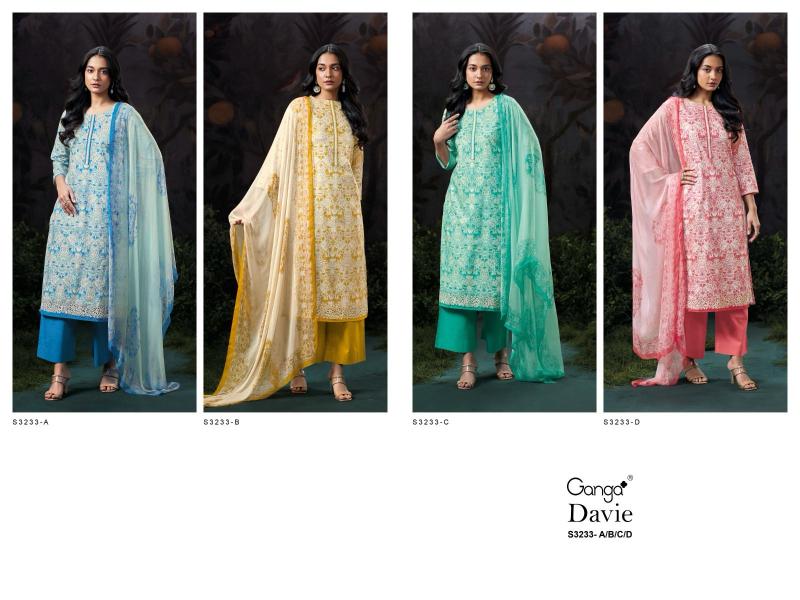 Ganga Davie Cotton Printed Fancy Salwar Suits Collection in India