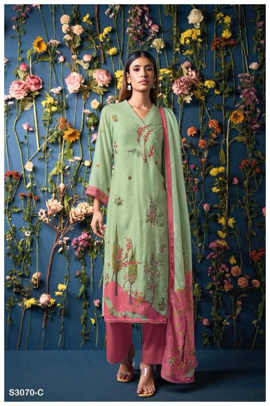 Ganga Freyal Bemberg Silk Printed Fancy Salwar Suit Collection with wholesale price in Surat