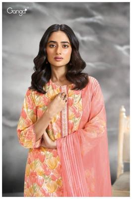 Ganga Greta 3272 Catalog cotton printed salwar kameez designs