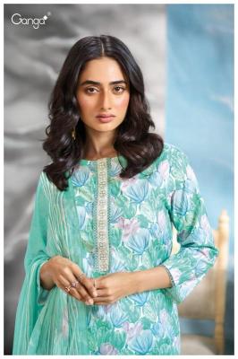 Ganga Greta 3272 Catalog cotton printed salwar kameez designs