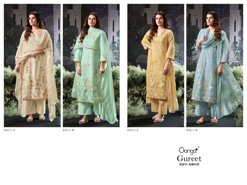 Ganga Gureet Cotton Printed Salwar Suit Collection in India