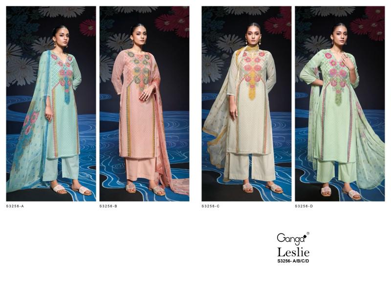 Ganga Leslie Mal Printed Designer Salwar Suits Collection in Surat