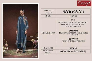 Ganga Mikenna 3238 designer salwar kameez wholesale in pakistan in Surat