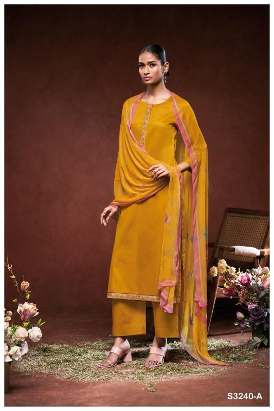 Ganga Niah Cotton Silk Solid Printed Salwar Suits Wholesale Salwar Suits in Surat