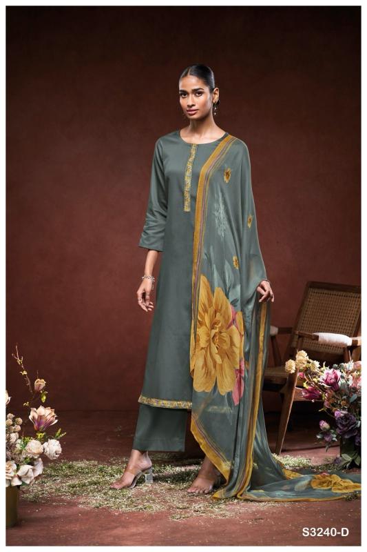 Ganga Niah Cotton Silk Solid Printed Salwar Suits Wholesale Salwar Suits in Surat