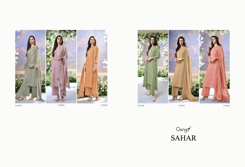 Ganga Sahar Embroidered Designer Salwar Suits Collection wholesale manufacturers in Surat 