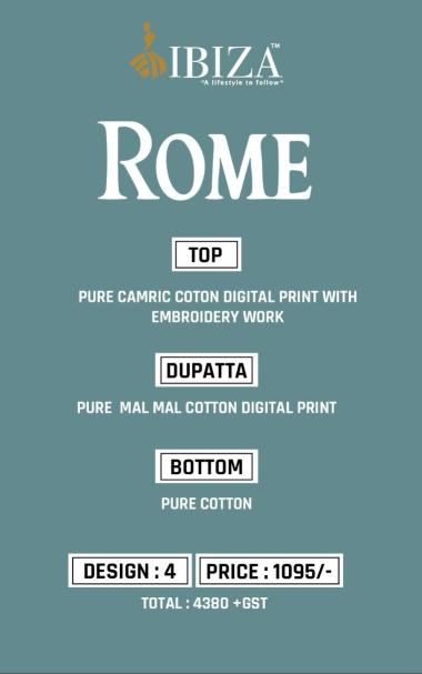 Ibiza Rome Cambric Cotton Digital Printed Salwar Kameez wholesalers in Surat