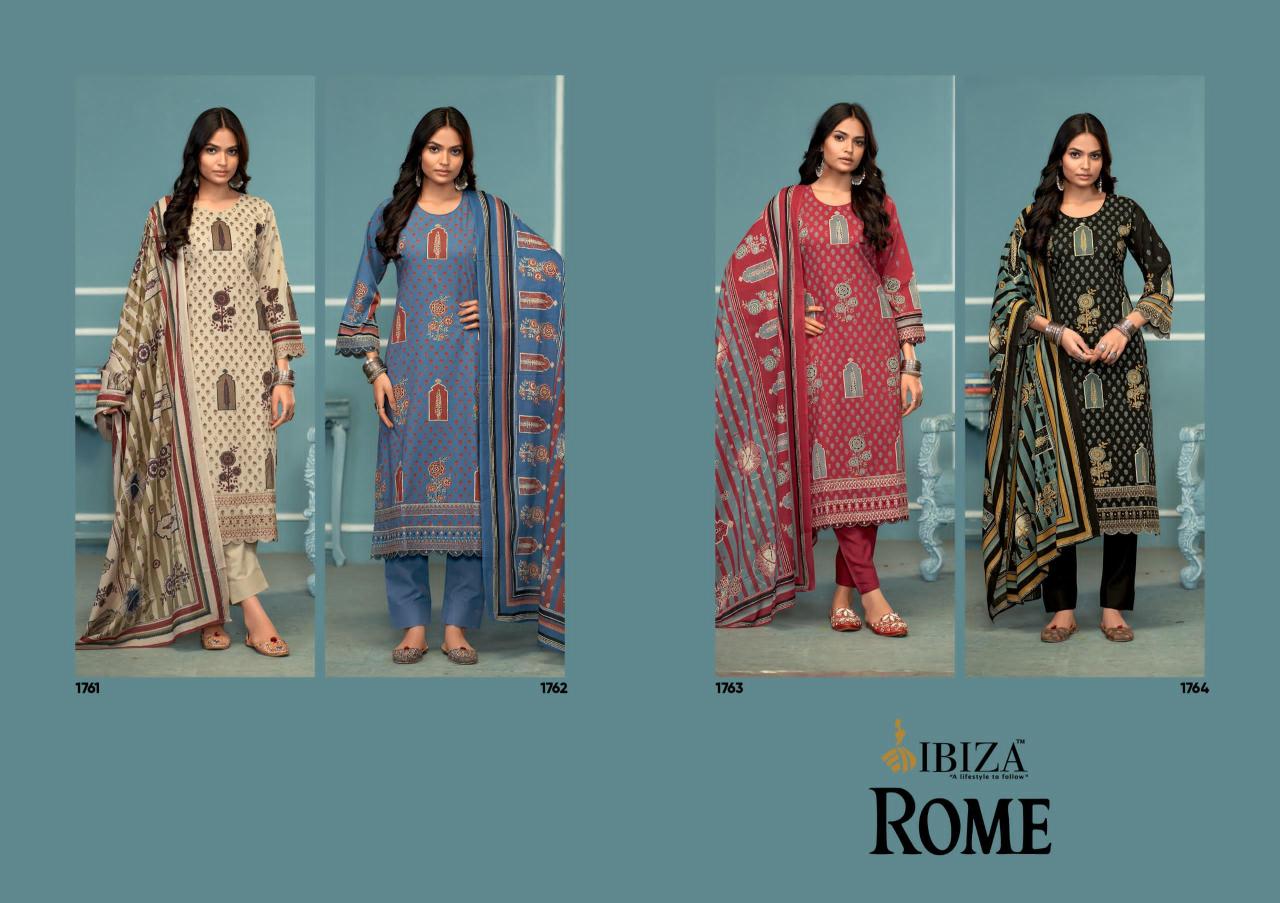 Ibiza Rome Cambric Cotton Digital Printed Salwar Kameez wholesalers in Surat