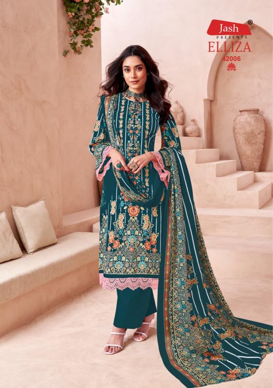 Jash Elliza Vol 42 Cotton Fancy Dress Material manufacturers of Dress material in Surat