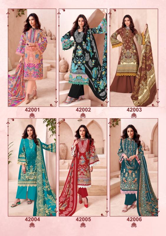 Jash Elliza Vol 42 Cotton Fancy Dress Material manufacturers of Dress material in Surat