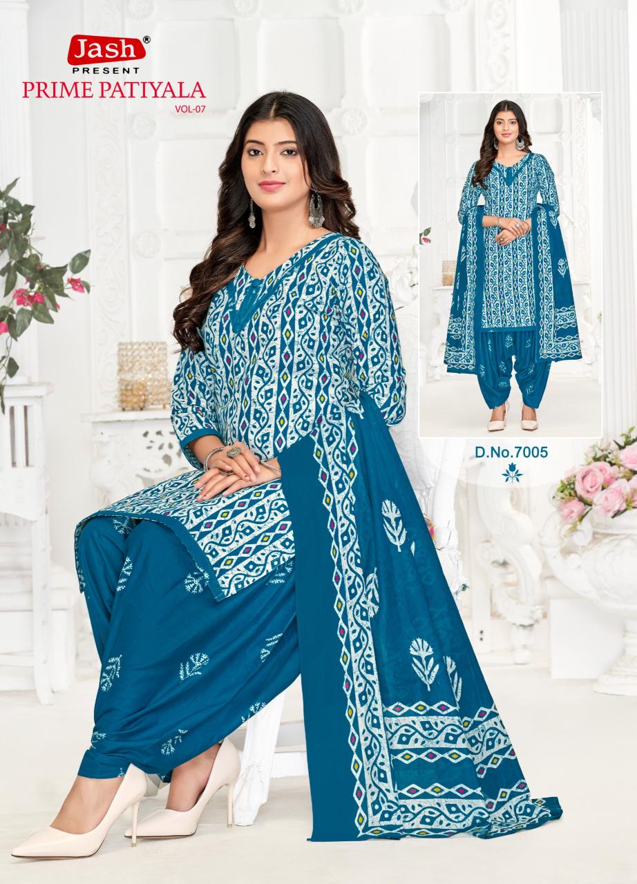 Jash Prime Patiyala Vol 7 Cotton Dress Material Collection in India