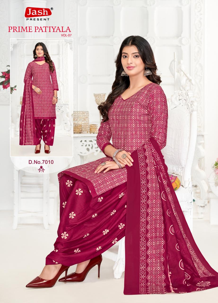 Jash Prime Patiyala Vol 7 Cotton Dress Material Collection in India