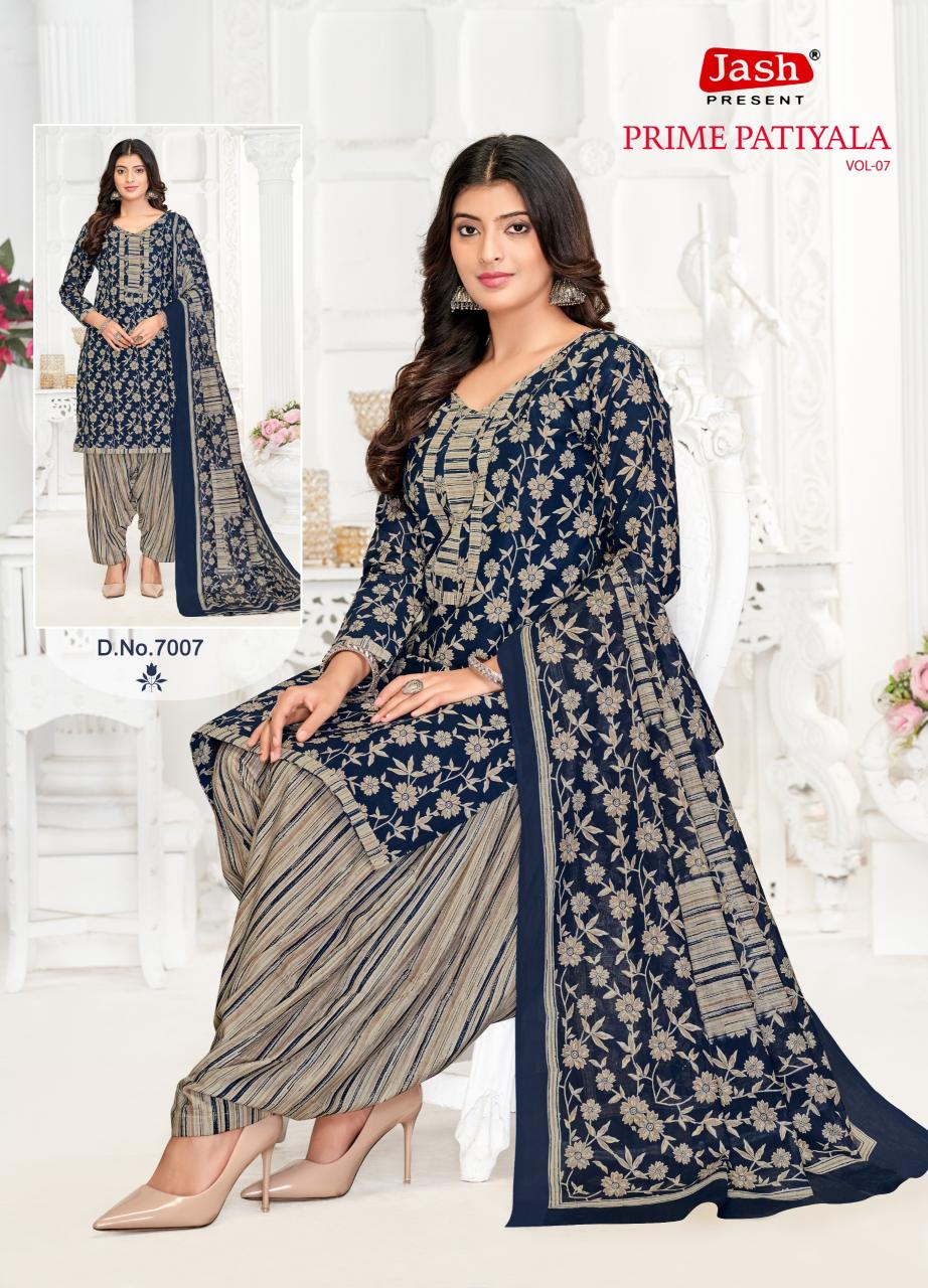 Jash Prime Patiyala Vol 7 Cotton Dress Material Collection in India