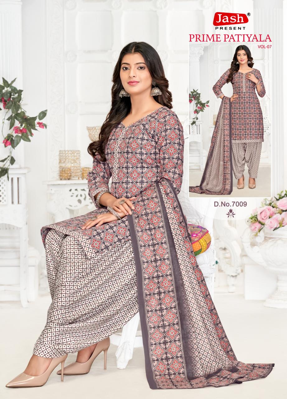 Jash Prime Patiyala Vol 7 Cotton Dress Material Collection in India