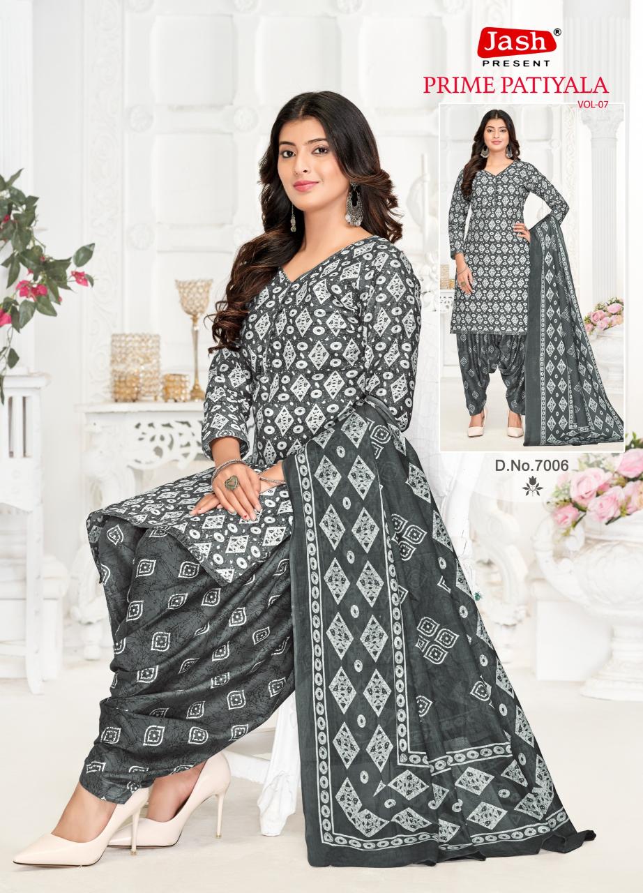 Jash Prime Patiyala Vol 7 Cotton Dress Material Collection in India