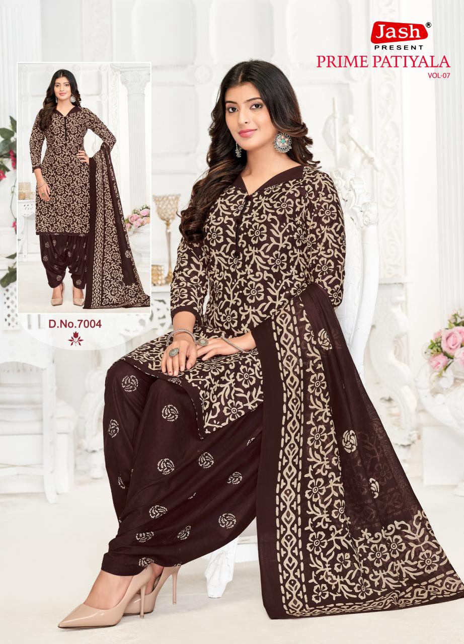 Jash Prime Patiyala Vol 7 Cotton Dress Material Collection in India