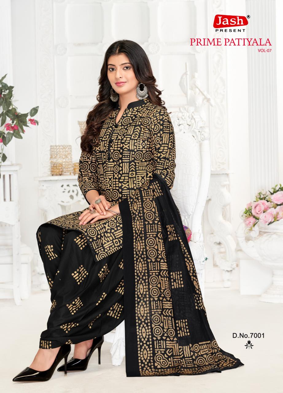 Jash Prime Patiyala Vol 7 Cotton Dress Material Collection in India