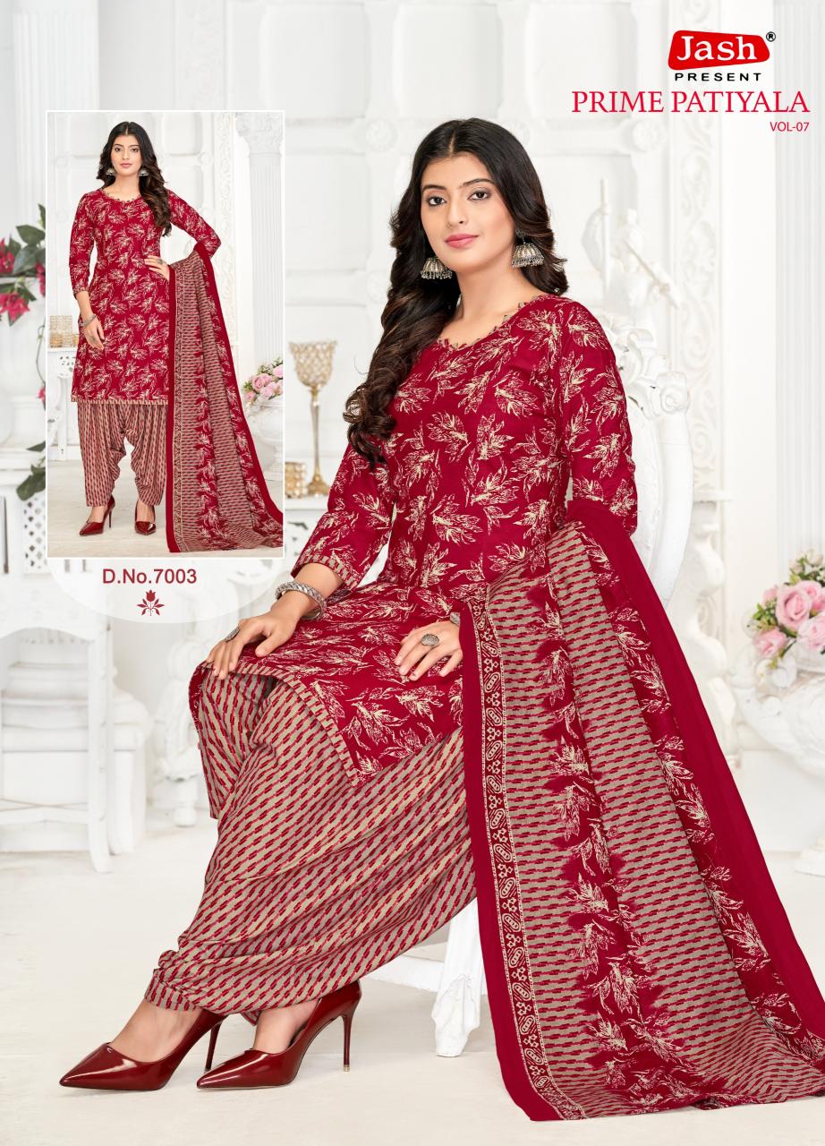 Jash Prime Patiyala Vol 7 Cotton Dress Material Collection in India