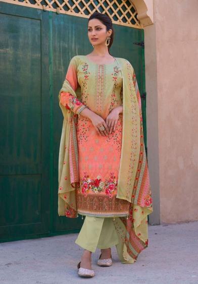 Jihan Bin Saeed Printed Embroidered Dress Material Collection in Surat