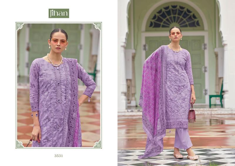 Jihan Bin Saeed Vol 15 Lawn Printed Dress Material Collection wholesale market in Surat