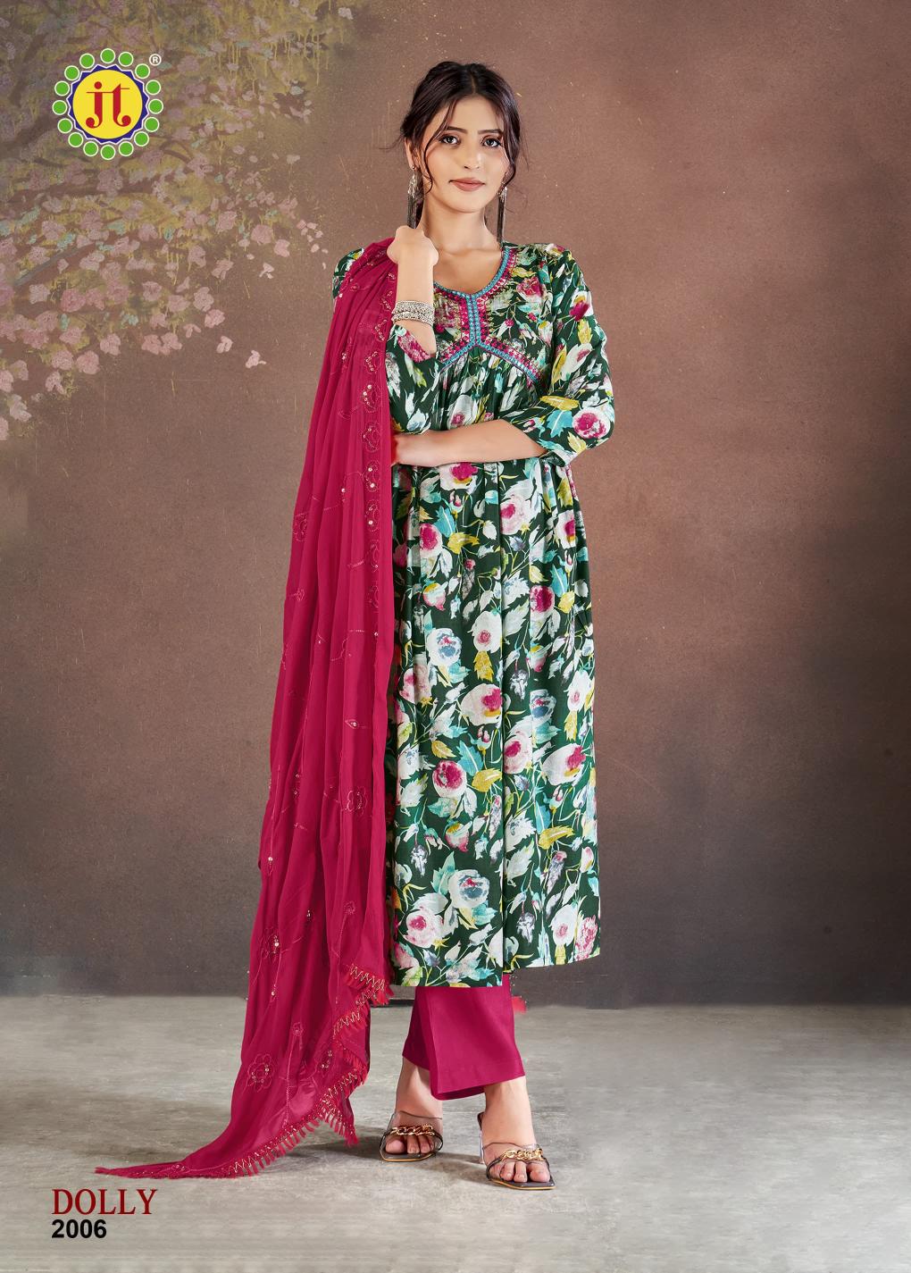 Jt Dolly Vol 2 Ready Made Rayon Dress Collection in Surat