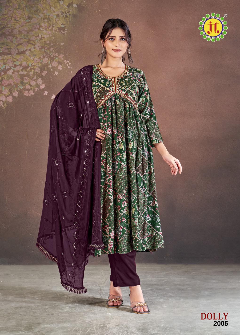 Jt Dolly Vol 2 Ready Made Rayon Dress Collection in Surat