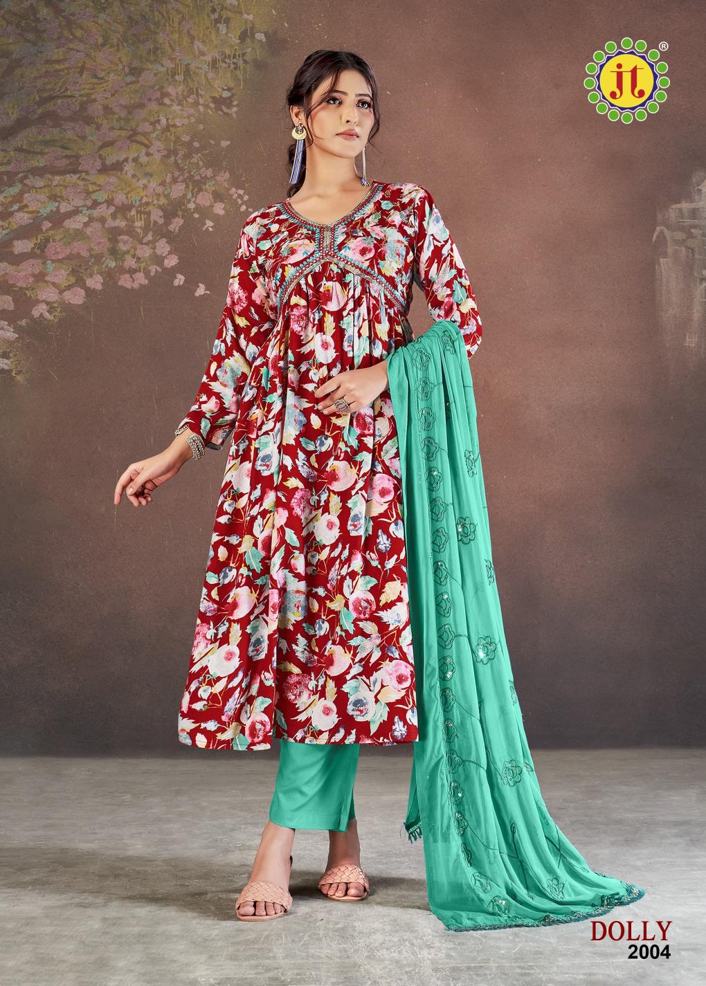 Jt Dolly Vol 2 Ready Made Rayon Dress Collection in Surat