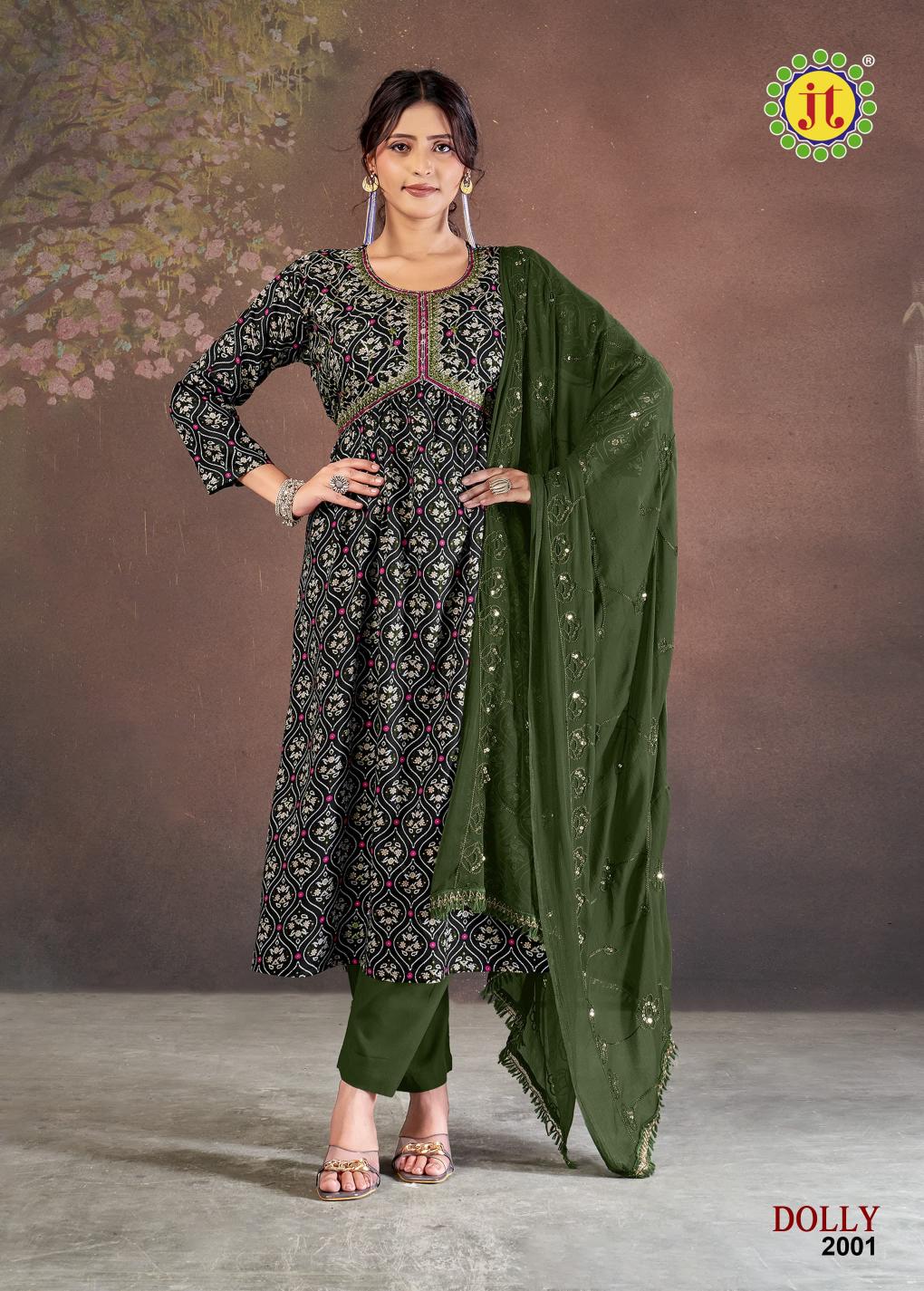 Jt Dolly Vol 2 Ready Made Rayon Dress Collection in Surat