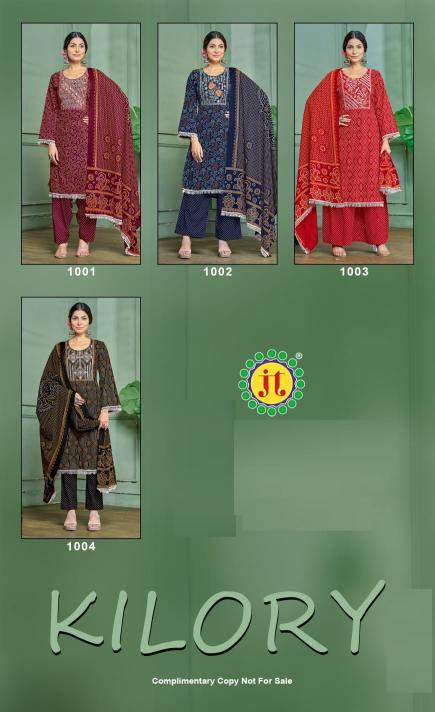 Jt Kilory Rayon Embroidered Dress Material wholesale market in Surat