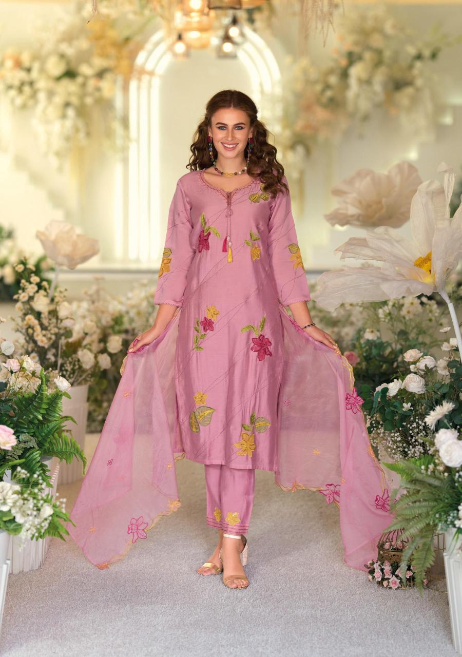Kailee Angle Viscose Top Bottom With Dupatta Collection wholesale manufacturers in Surat