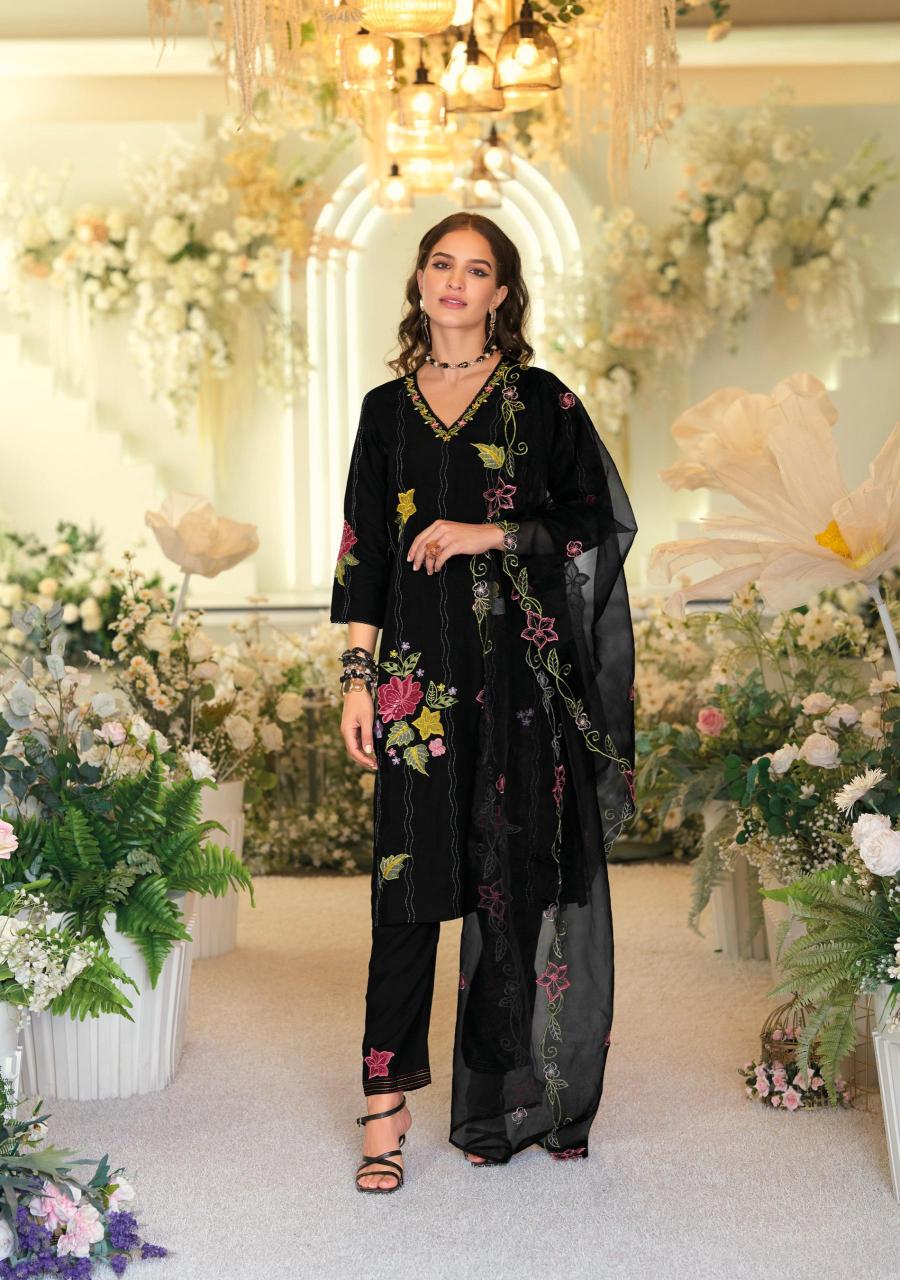 Kailee Angle Viscose Top Bottom With Dupatta Collection wholesale manufacturers in Surat