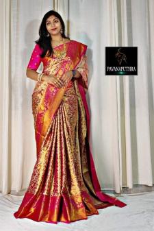 Kapda Wholesale Kanjivaram Silk saree wholesaller in india
