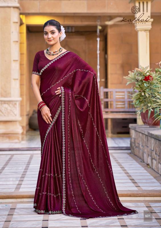 Kapda Wholesale Kashvi Platinum Vol 6 Soft Silk With Swarovski Work Fancy Saree wholesale manufactures in Surat