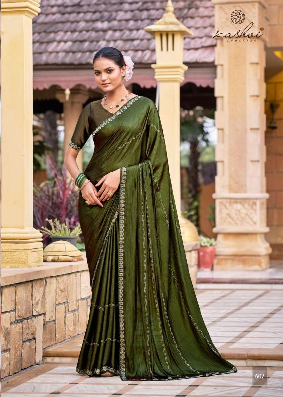Kapda Wholesale Kashvi Platinum Vol 6 Soft Silk With Swarovski Work Fancy Saree wholesale manufactures in Surat