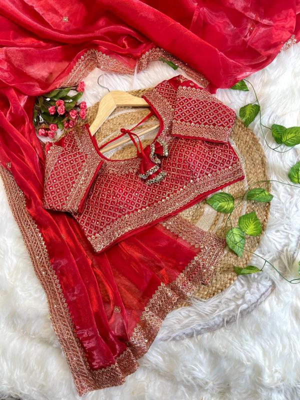 Kapda Wholesale Kc 133 Designer Wedding Wear Jimmy Choo Silk Saree Collection in Surat