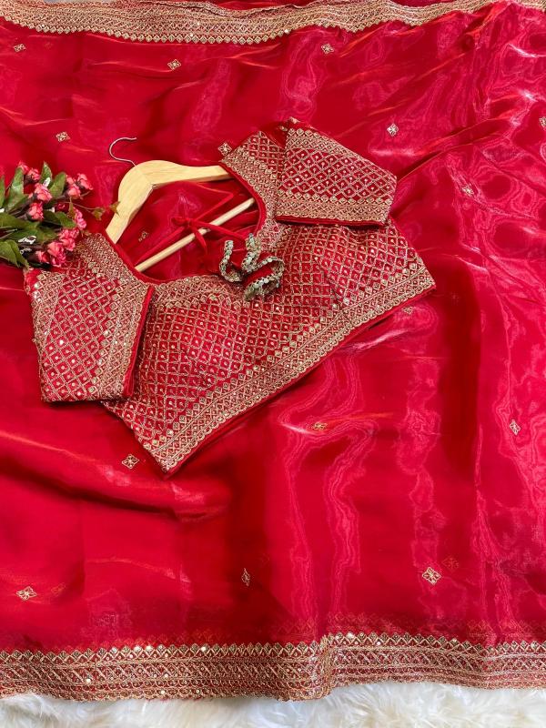 Kapda Wholesale Kc 133 Designer Wedding Wear Jimmy Choo Silk Saree Collection in Surat