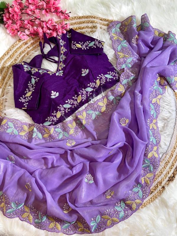 Kapda Wholesale Kc 134 Designer Embroidered Cruncy Silk Saree Collection wholesale manufacturers in Surat