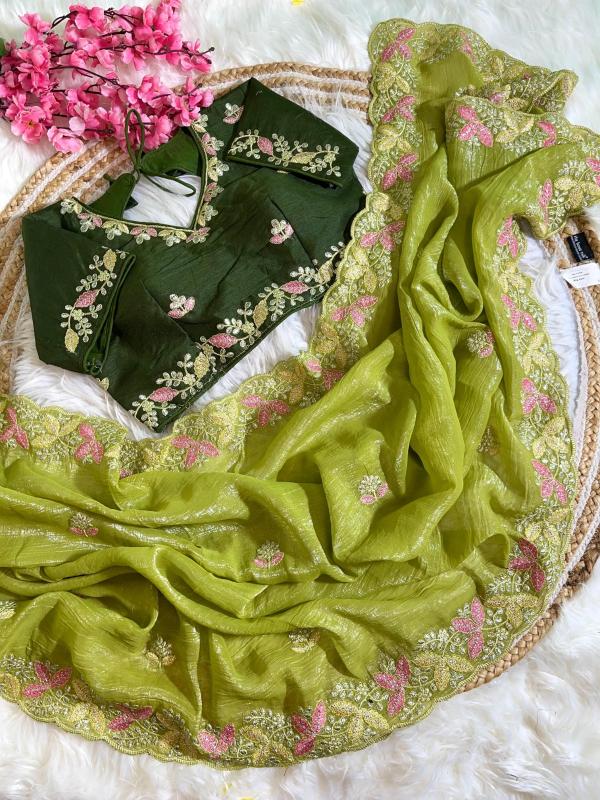 Kapda Wholesale Kc 134 Designer Embroidered Cruncy Silk Saree Collection wholesale manufacturers in Surat